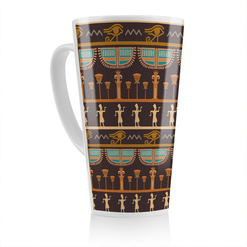Hieroglyphs Latte Mug