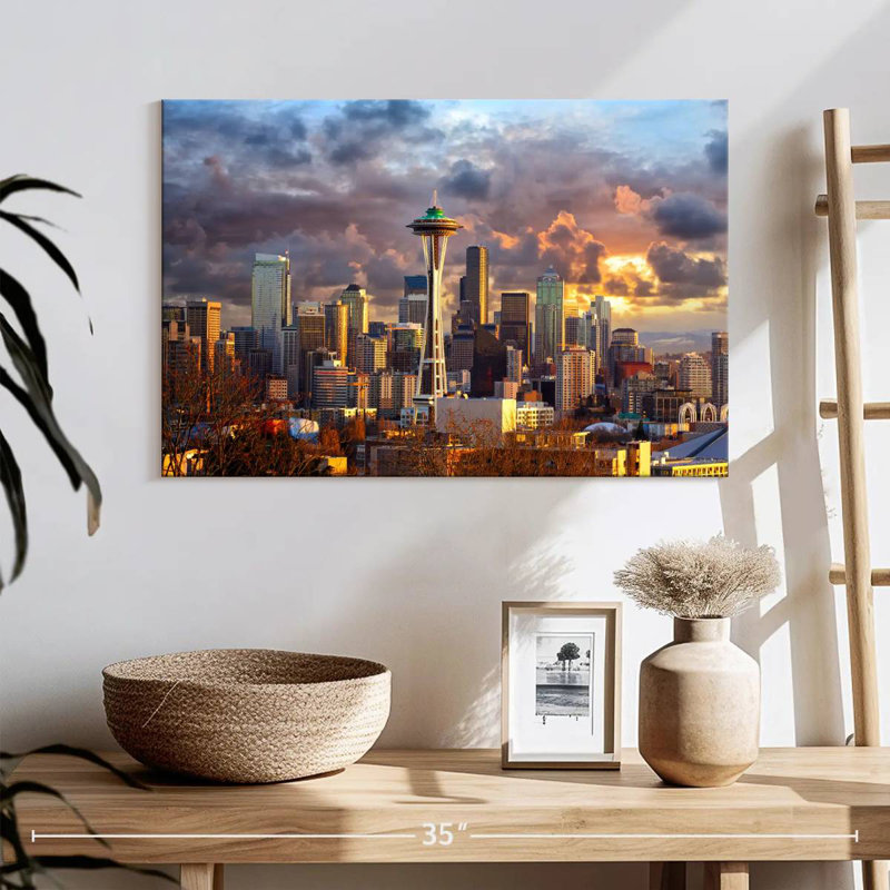 Sireci Seattle Skyline, 16" H x 24" W