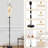  68.5" Standing Floor Lamp animals watercolor baby elephant lion zebra giraffe Dimmable Metal Pole Lamp with Linen Lampshade LED Bulb Included