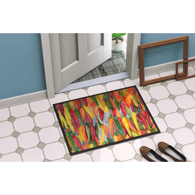 Tapis d'entrée antidérapant Duchesne, Rectangle 1 pi 6 po x 2 pi 3 po
