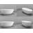 Vast Studio 62.8” x 30.3” Textured White Concrete Metallic Freestanding Oval Bathtub – White/White Deep Soaking Tub with Dual-Tone Interior & Exterior, Sculpted Modern Luxury Finish-121403231