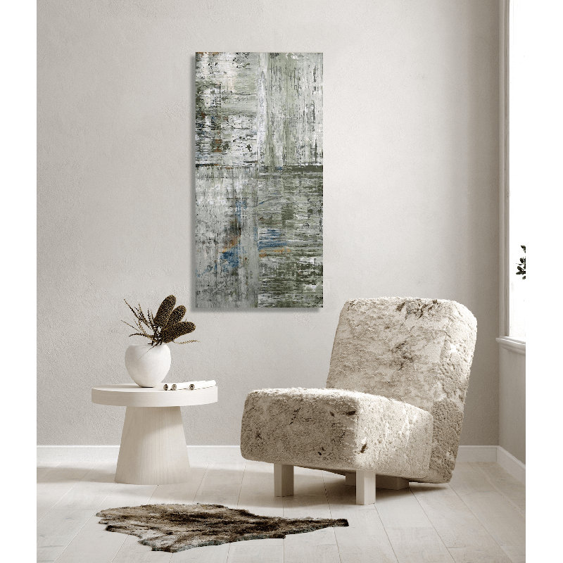 Green Cross By John Beard- Gallery Wrapped Canvas Print by John Beard, 72" H x 36" W x 1.5" D, Unframed