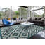 Tapis bleu sarcelle intérieur / extérieur Menefee-1078155910