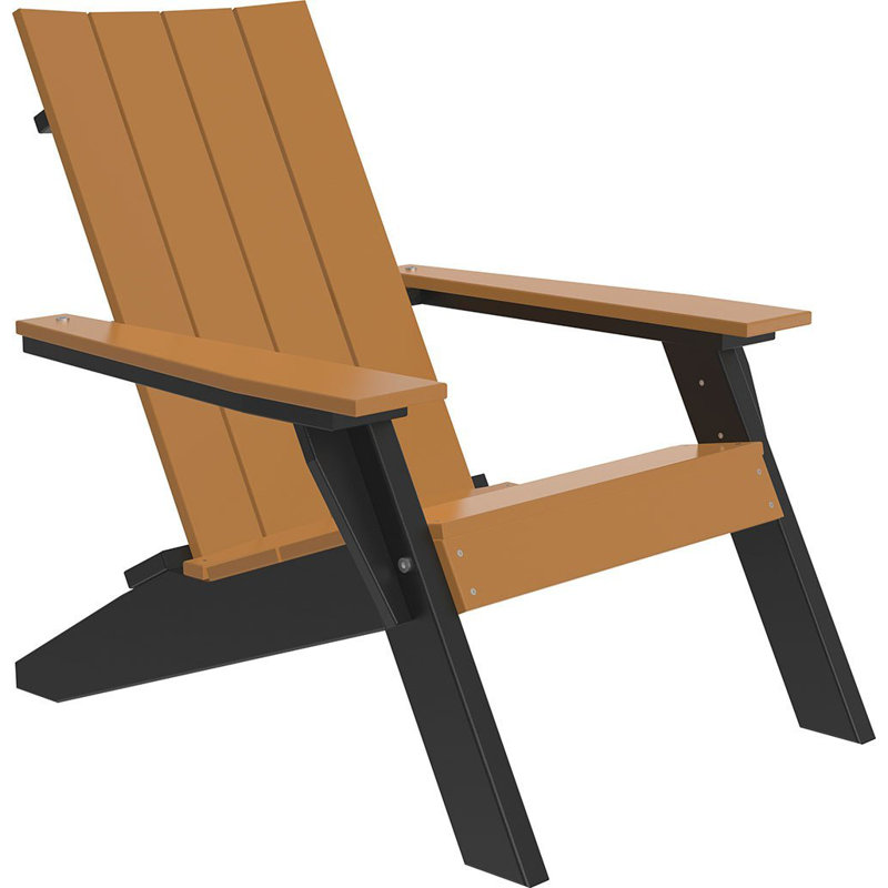 Chaise adirondack en plastique urban Dinis, Cèdre/noir