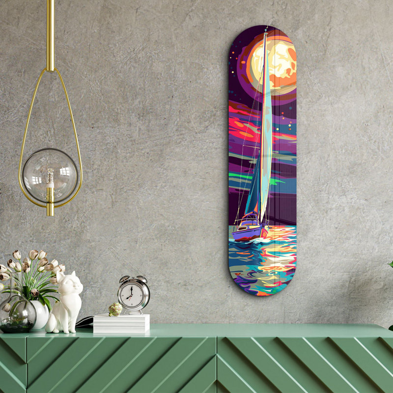 Peinture décorative en verre trempé