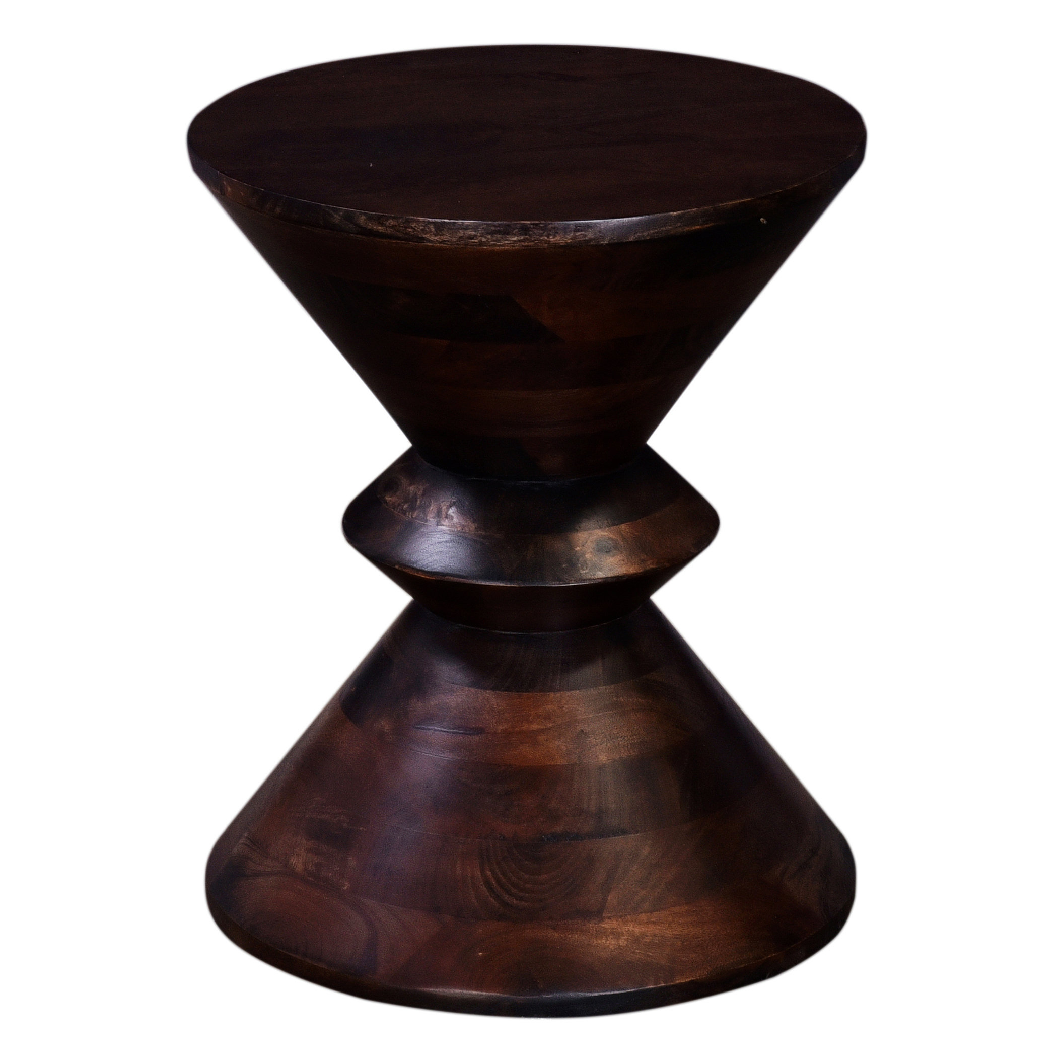 Orren Ellis Exquisite Solid Wood Round End Table with Stylish Pedestal ...