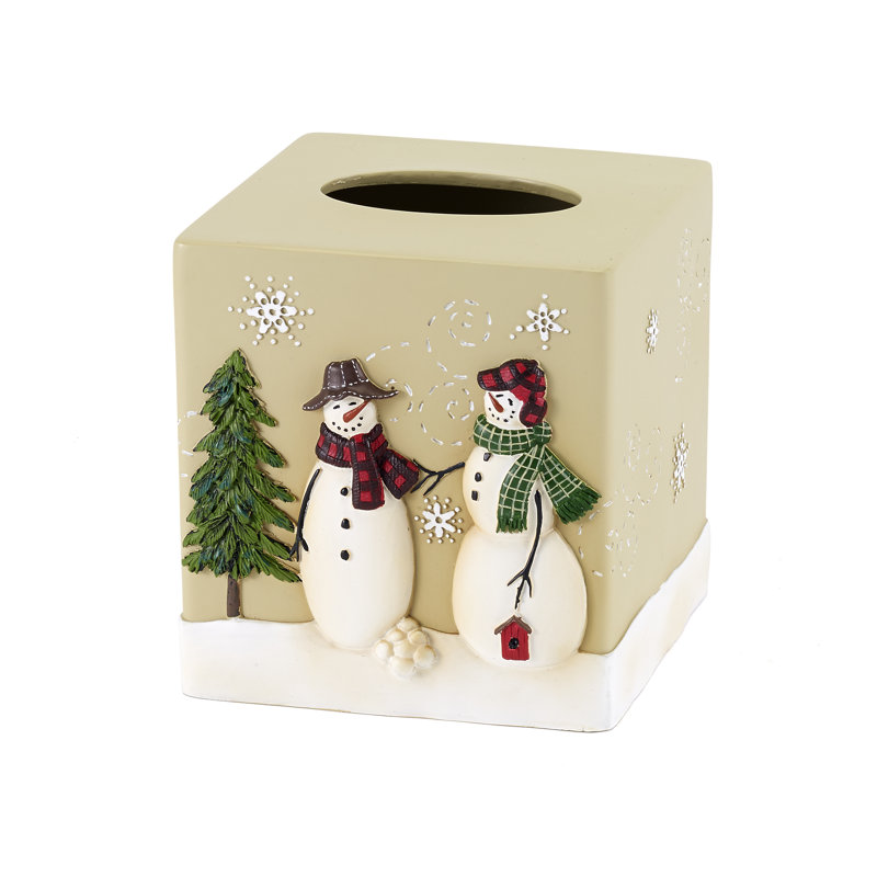 Couvre-boîte de papier hygiénique Snowmen Gathering