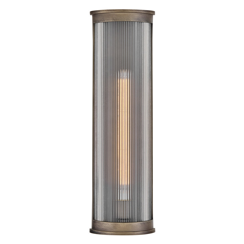 Grande lanterne murale Hinkley Bluffton, 24 po de hauteur, En haut, Bronze brillant