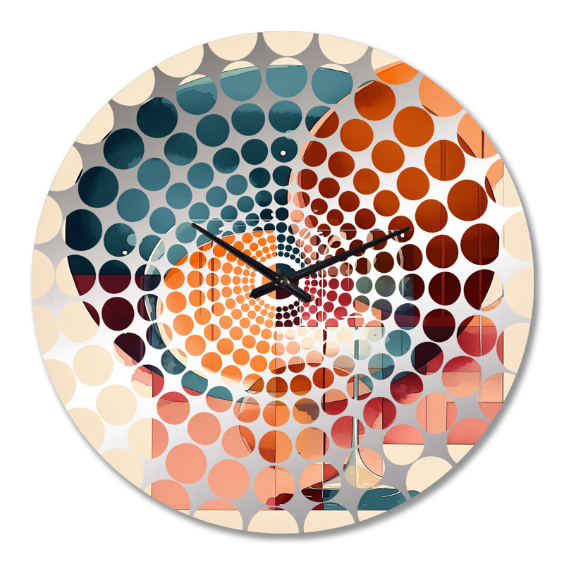 Winshell - Horloge murale géométrique abstraite, Grand