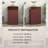 20" Freestanding  Bathroom Vanity In Red With Integrated Brushed Gold 304 Stainless Steel Sink Top-1035361300