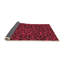 Tapis en laine rose / noir-294555569