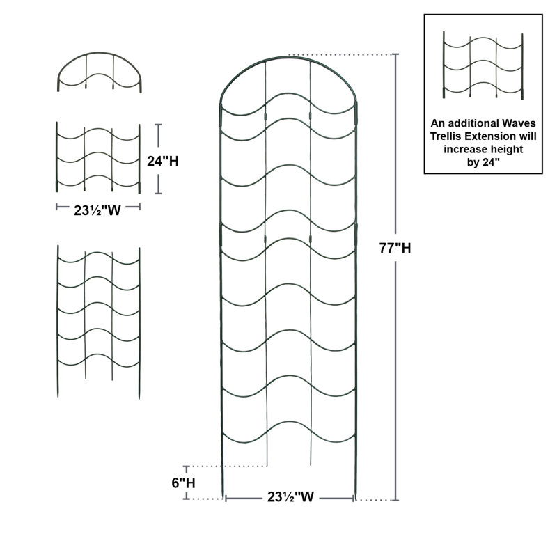 Treillis en fer Fabrienne Waves