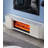 Contemporary Electric Fireplace TV Console, White Ribbed Cabinet with Gold Accents