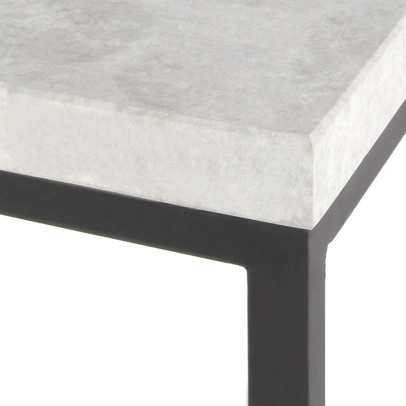 Vermont End Table, Tundra Gray Marble