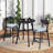 31.5" Oversize Wooden High Top Round Bar Table-1041838970