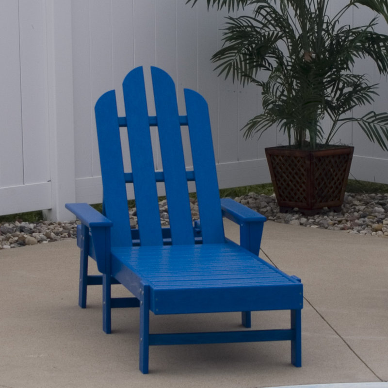 POLYWOOD Long Island Chaise, Pacific Blue