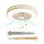 Ventilateur de plafond 20,4 "avec télécommande et lumières DEL