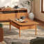 Table basse moderne et simple en bois massif-1689817057