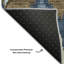 Tapis bleu Prisco lavable à la machine de qualité supérieure-860258255
