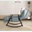 Chaise berçante pliante décontractée rembourrée, chaise berçante de salon réglable à haut dossier et repose-pieds, poches latérales placées dans le balcon du salon-348546599