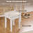 Compact Makeup Vanity Table with Reversible Mirror & 5 Drawers