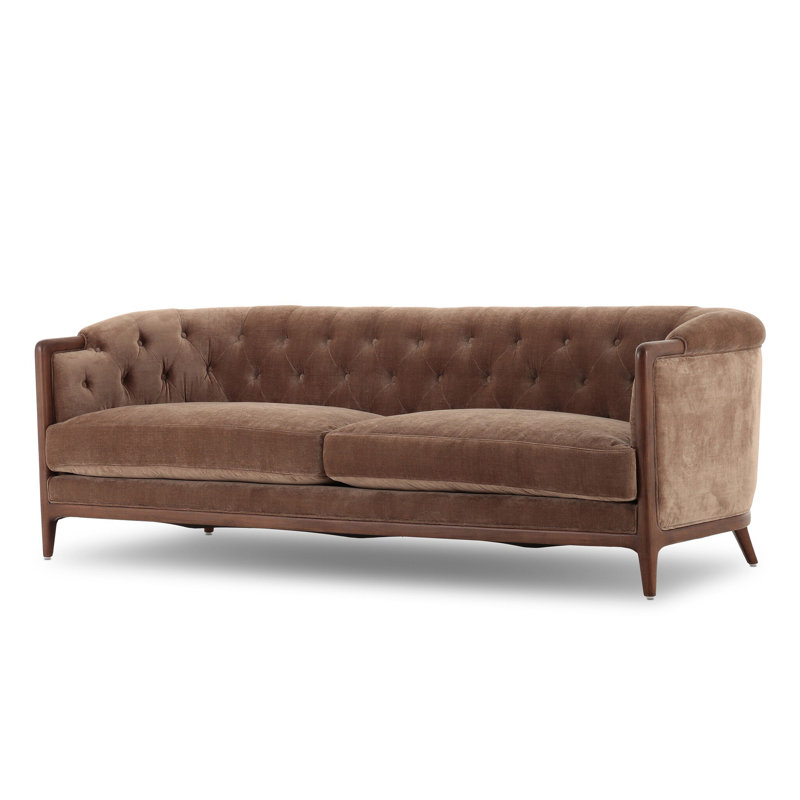 Ellsworth 91" Rolled Arm Sofa, 29.75" H x 91" W x 36" D, Altair Mushroom