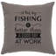 Coussin Wooded River Image - Jour de pêche - Brique de coton-2049847444