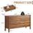 3 Piece Bedroom Set，6-Drawer Dresser And 2 Nightstands,Brown