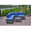 8 pièces Canapé de patio avec coussins