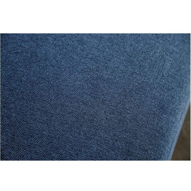 Causeuse 2 places avec repose-pieds carré Wayzata, Bleu, 32" H x 114" W x 41.5" D
