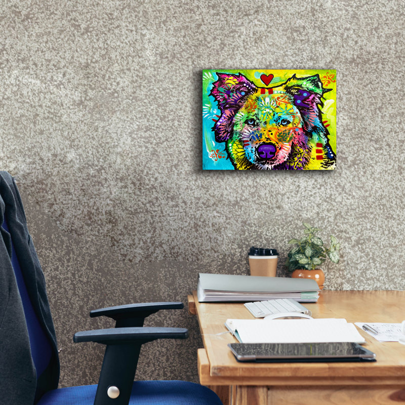 «How Do I Love Thee» par Dean Russo, art mural sur toile, H 12 po x l 16 po x P 0,75 po