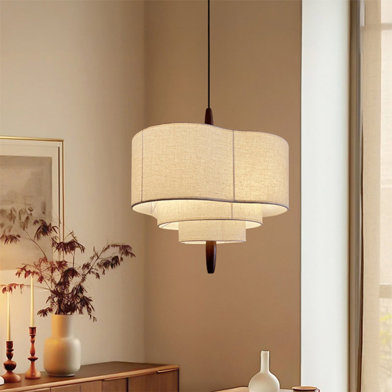 Plafonnier en tissu Creative, H 59,06 po x l 27,56 po x P 27,56 po