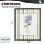 Cadre flottant bleu hortensia et blé séché, design par Nan-1779668897-1779668900