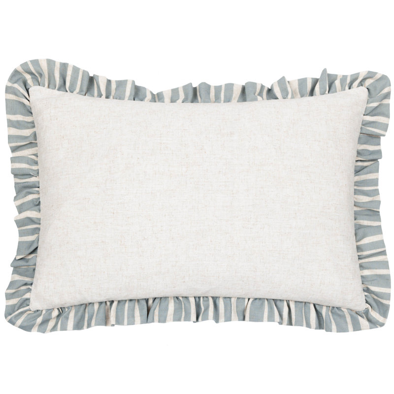 Striped Rectangular Pillow Cover, Blue