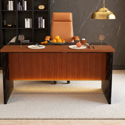 Ensemble d'îlot de cuisine 63 pouces avec 2 tabourets de bar - surface d'aspect marbre avec éclairage DEL