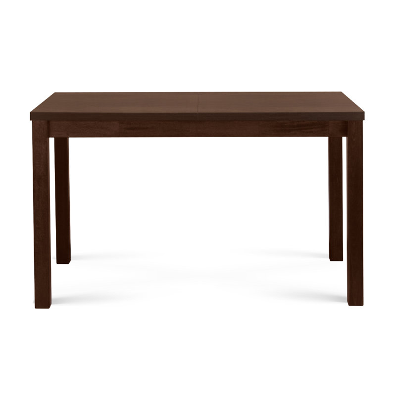 Silva Extendable Solid Wood Base Dining Table, Nut