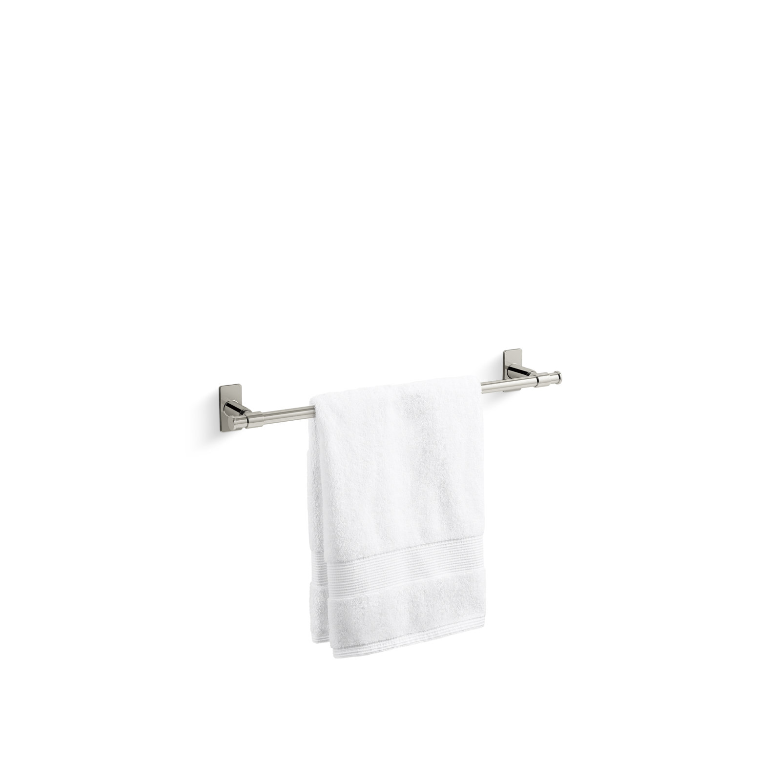 Castia by Studio McGee Towel Bar, Vibrant Polished Nickel, 2.5" H x 18" W x 3.25" D