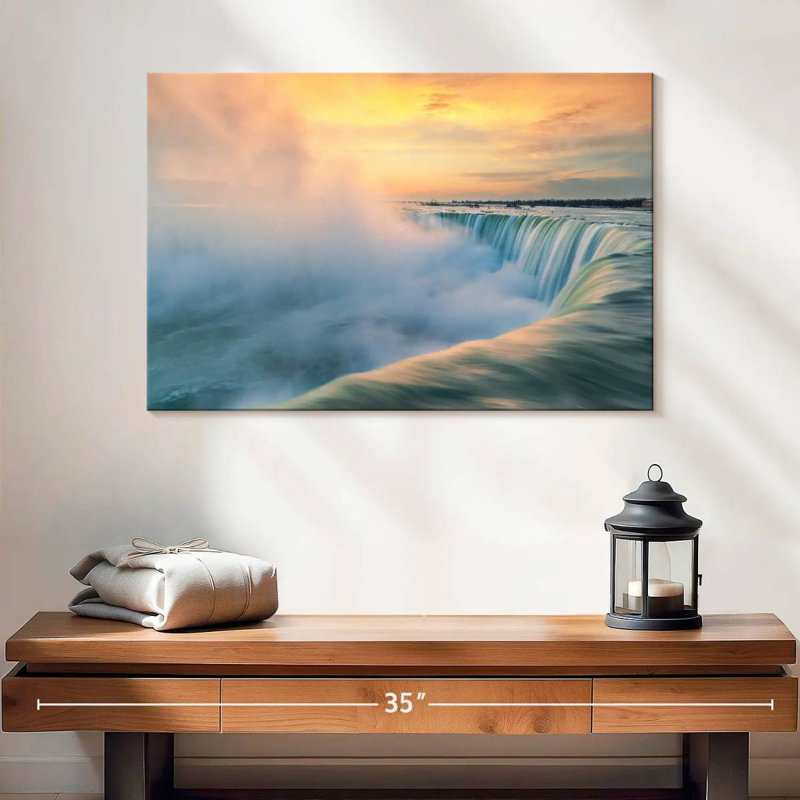Alvord Niagara Falls Misty Sunrise, H 16 po x l 24 po