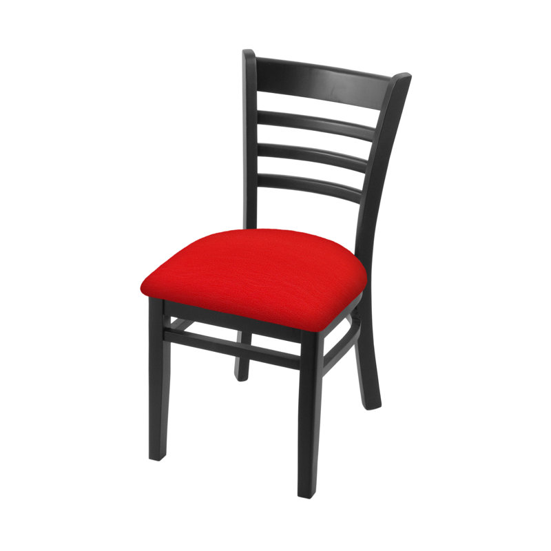 Chaise rembourrée, Noir, Rouge Canter