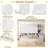 Wooden Daybed With Three Drawers, All-in-one Cabinet, Desk And Shelves-60321128-60321135