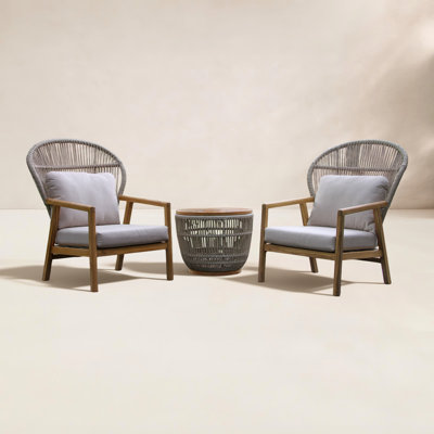 Florentia 2 - Person Patio Conversation Set with Sunbrella® Cushions