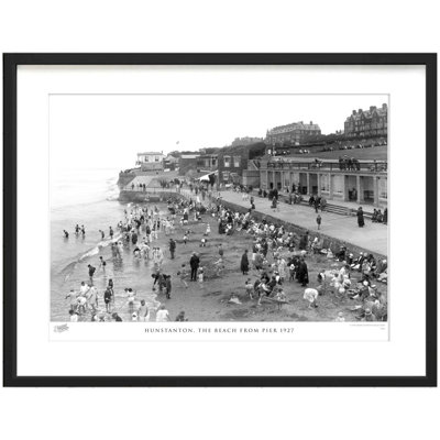 Hunstanton, The Beach From Pier 1927 by Francis Frith - Single Picture Frame Print