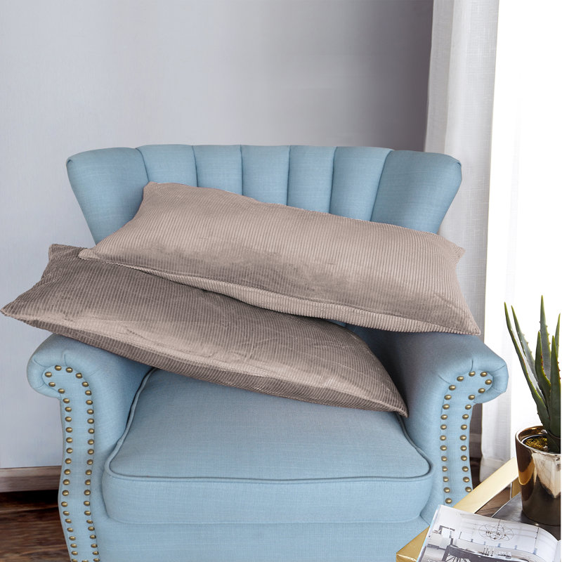 Housse de coussin rectangulaire, Taupe