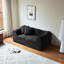 Doux velours 2 places compressé, base stable, assise confortable au bureau avec coussins décoratifs, rembourrage en mousse, convient aux espaces compacts