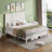 48.4'' Tall Headboard Solid Wood Bed Frame-1750010933-1749119740