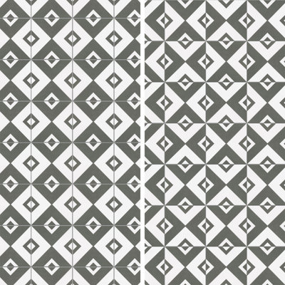 Twenties 8" x 8" Ceramic Patterned Tile