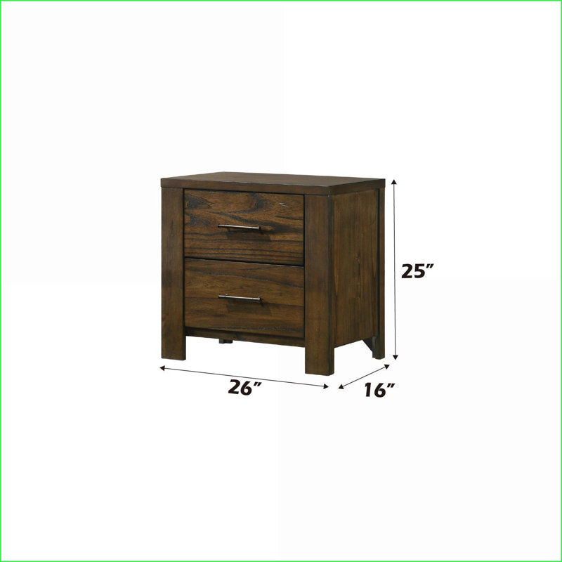Table de chevet 2 tiroirs Merrilee