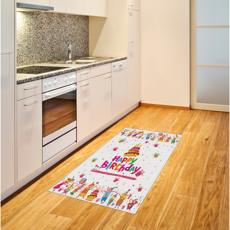 Fun High Density Long Fiber Poly Threads Decorative Area Rug Carpet, Rectangle 4' x 5'8"