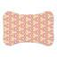 Tapis jaune en forme de os rose - 1 pièce