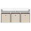 Unfinished TV Stand for TVs up to 42" with Fireplace Included-129857887-130126734